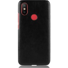 Mays Shop Retro Durumda Xiaomi Mi A2 /mi 6x Uyumluluk Lychee Desen Anti Retro (Yurt Dışından)