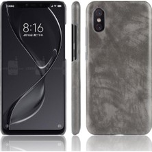 Mays Shop Retro Kılıf Için Xiaomi Mi 8 Pro Lychee Desen Koruyucu Kapak Retro Anti (Yurt Dışından)