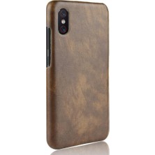 Mays Shop Retro Kılıf Için Xiaomi Mi 8 Pro Lychee Desen Koruyucu Kapak Retro Anti (Yurt Dışından)