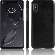 Mays Shop Retro Kılıf Için Xiaomi Mi 8 Pro Lychee Desen Koruyucu Kapak Retro Anti (Yurt Dışından)