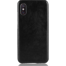 Mays Shop Retro Kılıf Için Xiaomi Mi 8 Pro Lychee Desen Koruyucu Kapak Retro Anti (Yurt Dışından)