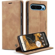 Mays Shop Google Piksel 9 Pro Xl Için Flip Case Manyetik Kapatma Darbeye Vaka Kartı (Yurt Dışından)