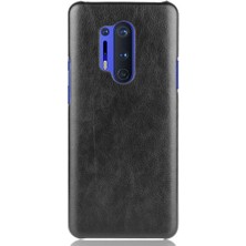 Mays Shop Oneplus 8 Için Retro Durumda Pro Lychee Desen Uyumluluk Retro Koruyucu (Yurt Dışından)