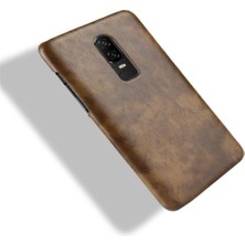 Mays Shop Oneplus 6 Için Retro Kılıf Retro Uyumluluk Koruyucu Kapak Lychee Anti (Yurt Dışından)