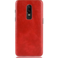 Mays Shop Oneplus 6 Için Retro Kılıf Retro Uyumluluk Koruyucu Kapak Lychee Anti (Yurt Dışından)