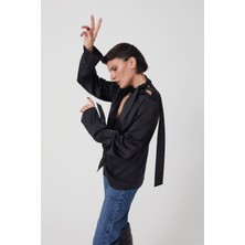 Charm in Urban Straplez Asimetrik Bluz