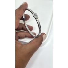By Semra Bebe Boy Özel Seri Taşlı Kemer Model Çelik Kelepçe Bilezik