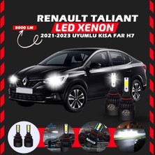 Renault Taliant 2021-2023 Kısa Far Uyumlu Şimşek Etkili LED Xenon Light Series H7