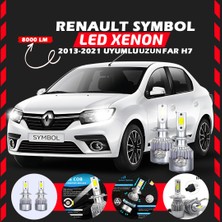 Renault Symbol 2013-2021 Uzun Far Uyumlu Şimşek Etkili LED Xenon Performance Series H7