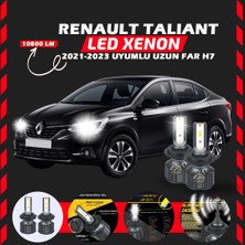 Renault Taliant 2021-2023 Uzun Far Uyumlu Şimşek Etkili LED Xenon Premium Series H7