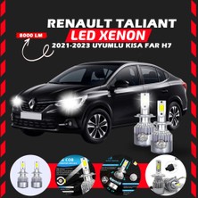 Renault Taliant 2021-2023 Kısa Far Uyumlu Şimşek Etkili LED Xenon Performance Series H7