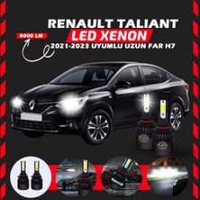 Renault Taliant 2021-2023 Uzun Far Uyumlu Şimşek Etkili LED Xenon Light Series H7