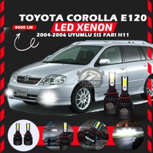 Toyota Corolla E120 2004-2006 Sis Farı Uyumlu Şimşek Etkili LED Xenon Light Series H11
