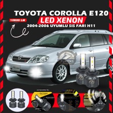 Toyota Corolla E120 2004-2006 Sis Farı Uyumlu Şimşek Etkili LED Xenon Premium Series H11