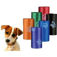 Periboia Evcil Hayvanlar Için Pati Desenli 3 Adet  Kaka Poşeti