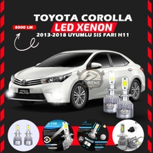 Toyota Corolla 2013-2018 Sis Farı Uyumlu Şimşek Etkili LED Xenon Performance Series H11