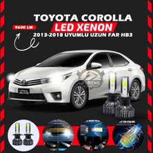 Toyota Corolla 2013-2018 Uzun Far Uyumlu Şimşek Etkili LED Xenon Pro Series Hb3