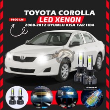 Toyota Corolla 2008-2012 Kısa Far Uyumlu Şimşek Etkili LED Xenon Pro Series Hb4