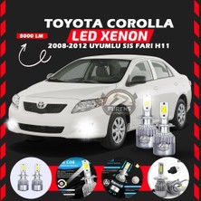 Toyota Corolla 2008-2012 Sis Farı Uyumlu Şimşek Etkili LED Xenon Performance Series H11
