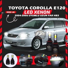 Toyota Corolla E120 2004-2006 Uzun Far Uyumlu Şimşek Etkili LED Xenon Light Series Hb3