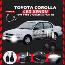 Toyota Corolla Efsane Kasa Sis Farı Uyumlu Şimşek Etkili LED Xenon Light Series H3