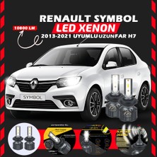 Renault Symbol 2013-2021 Uzun Far Uyumlu Şimşek Etkili LED Xenon Premium Series H7