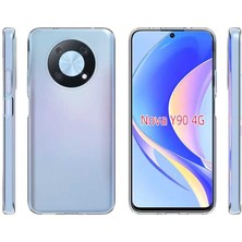 BTHM Store Huawei Nova Y90 Kılıf Zore Süper Silikon Kapak-Renksiz