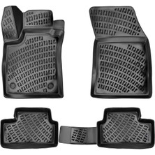 Mega Oto Market Rizline 3D Oto Paspas Siyah Renk Renault Megane 4 Hatchback 2016 - Sonrası ile Uyumlu