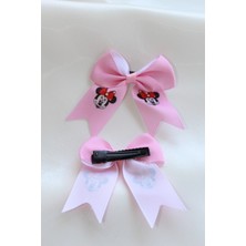 Arwenn Store Mini Mouse Kız Çocuk Fiyonklu Okul Tokası Kurdaleli Bebek Toka