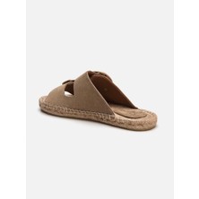 Su Espadril Aria Koyu Kum