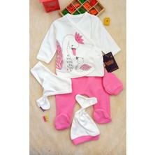 Candar Kuğu Desenli 5'li Hastane Çıkış Seti