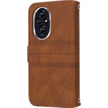 Bdt Shop Onur 200 Kickstand Darbeye Koruyucu Pu Deri Cüzdan Için Flip Case (Yurt Dışından)