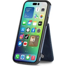 Bdt Shop IPhone 14 Için Kılıf Pro Max Manyetik Araç Montaj Fermuar Cüzdan Standı Crad Yuvası (Yurt Dışından)