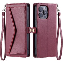 Bdt Shop Cüzdan Crossbody Durumda IPhone 16 Pro Max Kart Tutucu Için Rfıd Engelleme (Yurt Dışından)