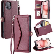 Bdt Shop Kadınlar Için Cüzdan Crossbody Durumda IPhone 14 Cüzdan Durumda Fermuar Faturaları (Yurt Dışından)