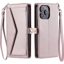 Bdt Shop Cüzdan Crossbody Durumda IPhone 16 Pro Max Kart Tutucu Için Rfıd Engelleme (Yurt Dışından)