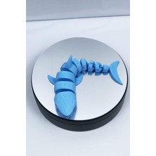 3D Hareketli Köpek Balığı Figürlü Oyuncak - Mavi