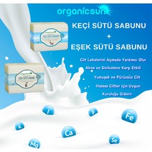 Organicsun 2'li Set Doğal Keçi Sütü Sabunu ve Eşek Sütü Sabunu