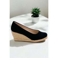 Yd Shoes 7cm Dolgu Topuk Keten Espadril