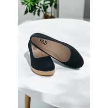 Yd Shoes 7cm Dolgu Topuk Keten Espadril