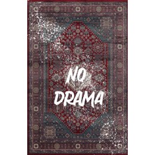 Rugs Modern Written Koleksiyonu No Drama Yazılı Desenli Kreatif Modern Dekoratif Halı 01