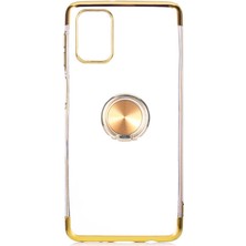 ZORE Samsung Galaxy M51 Kılıf Gess Silikon-Gold