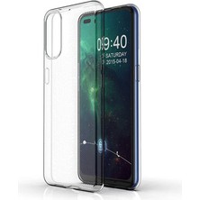 ZORE Oppo Reno 4 Kılıf Süper Silikon Kapak-Renksiz