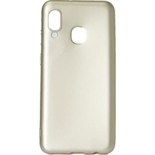 ZORE Samsung Galaxy A40 Kılıf Premier Silikon Kapak-Gold