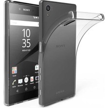 ZORE Sony Xperia Z5 Premium Kılıf Süper Silikon Kapak-Renksiz