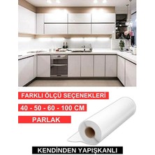 AutoFolyo Parlak Beyaz Folyo Ebat Seçenekli Yapışkanlı Kaplama Folyosu