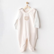 Andywawa Erkek Bebek Tulum Takım Romper Set Velvet Bear Time AC25185