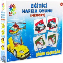 Kornea Store Laço Puzzle LC023 Eğitici Hafıza Oyunu Sevimli Taşıtlar