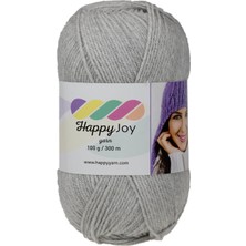 Kürkçü Han Happy Joy 100GR 300M El Örgü Ipi Açık Gri HJ066