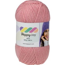 Kürkçü Han Happy Joy 100GR 300M El Örgü Ipi Açık Pembe HJ094